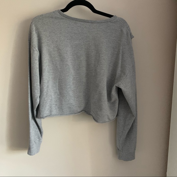 NWOT ✨ Zara ruffled crop sweatshirt - Picture 3 of 5